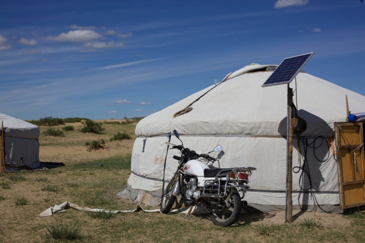 Solar power was a big thing, and motorcycles were popular for herding